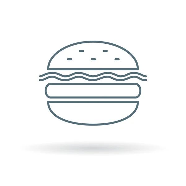 Hamburger takeaway icon — Stock vektor