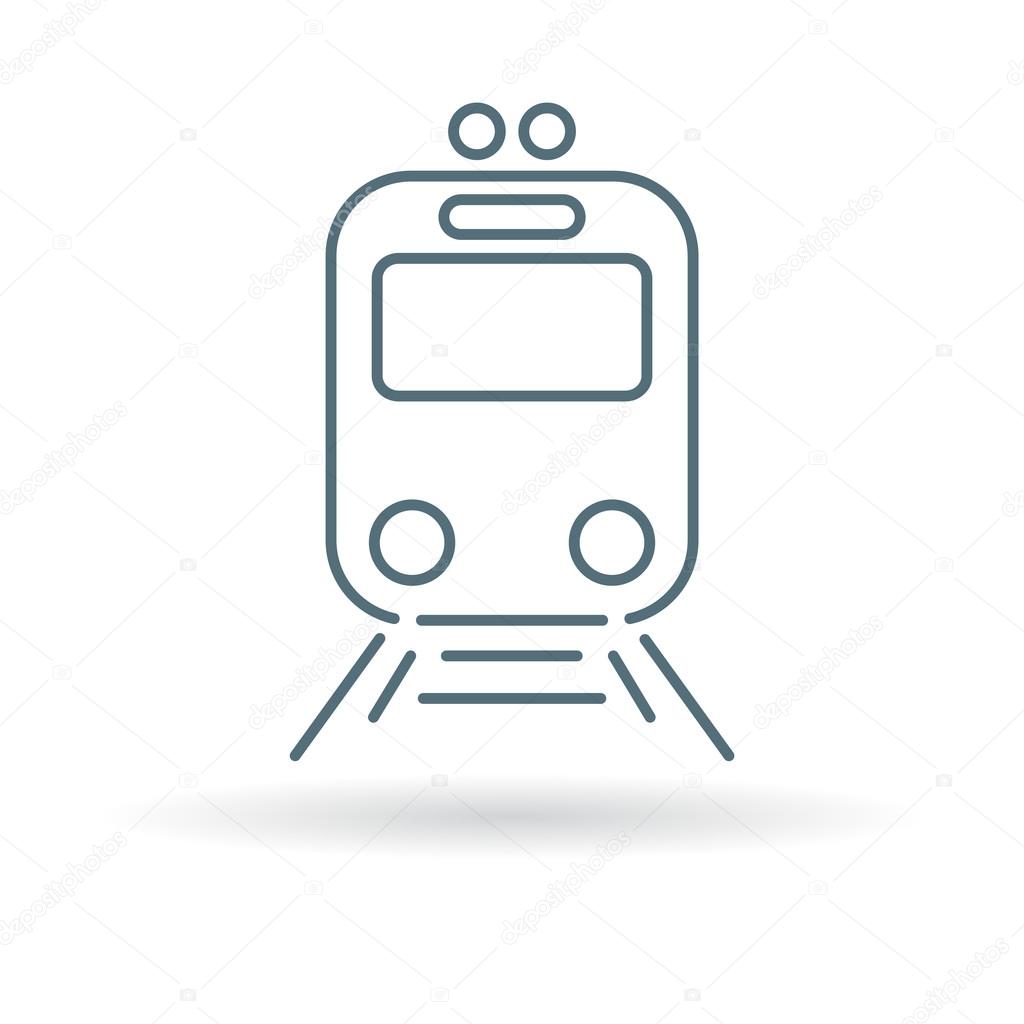 City transport tram icon