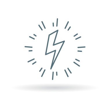 Electric bolt charge icon