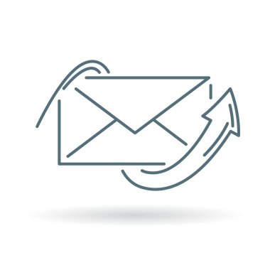 Conceptual email arrow icon