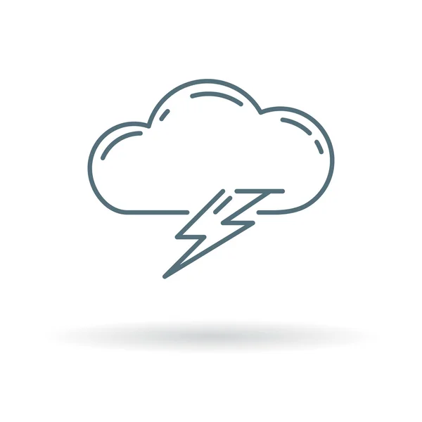 Cloud lightning bolt icon — Wektor stockowy