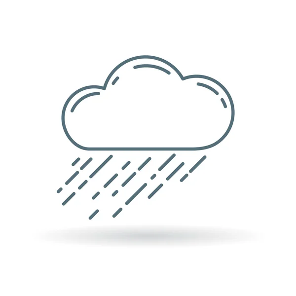 Rain storm cloud icon — Stok Vektör