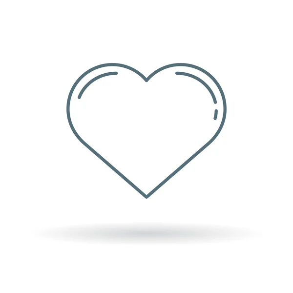 Simple icono del corazón — Vector de stock