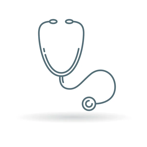 Doctors stethoscope icon — Stok Vektör