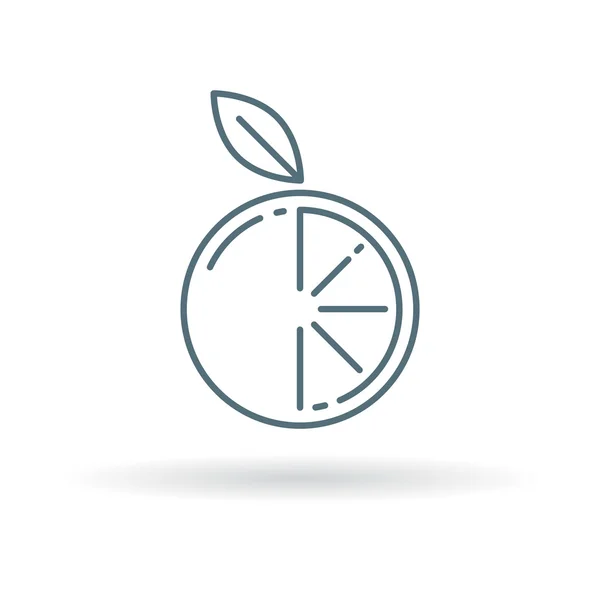 Sliced orange icon — ストックベクタ