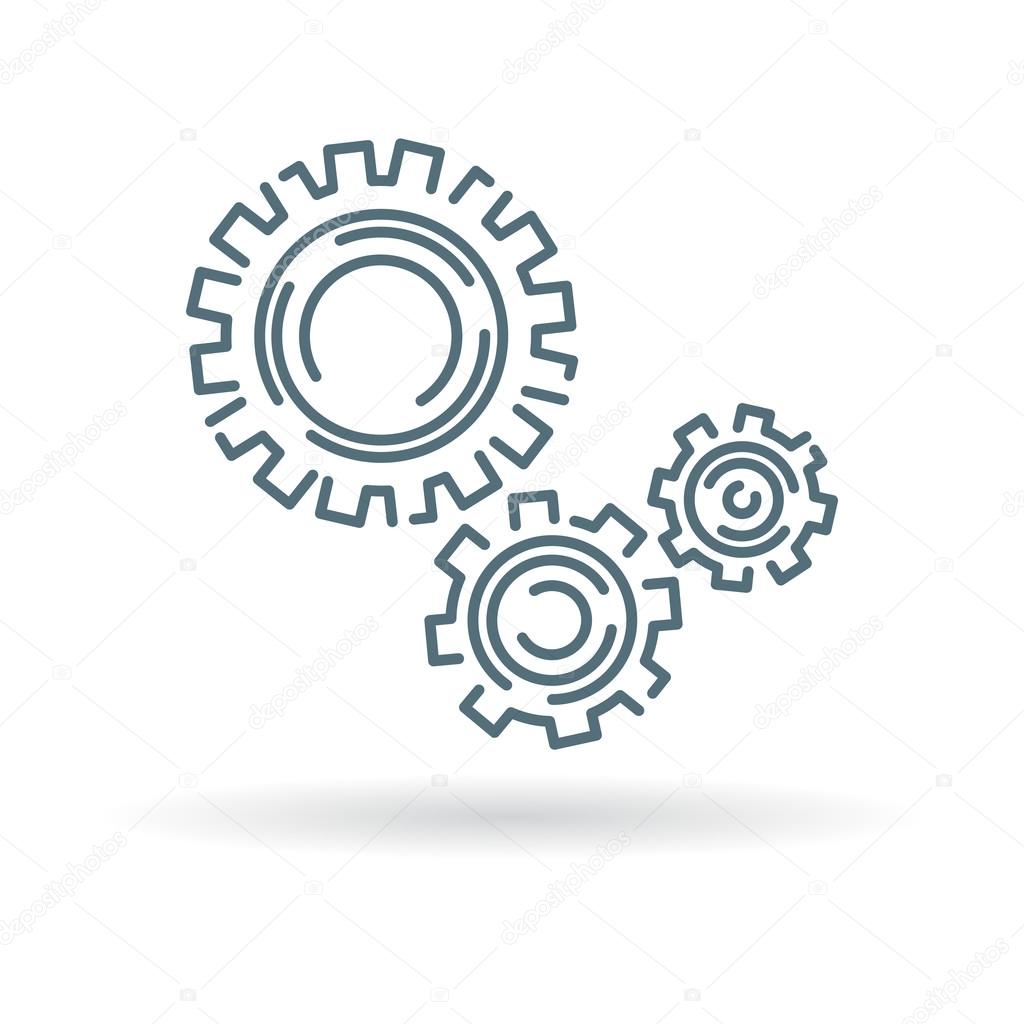 Gears and cogs icon