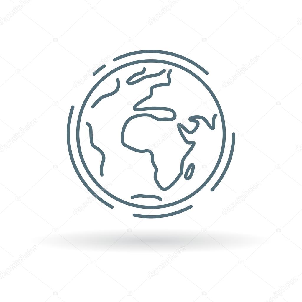 Planet earth icon