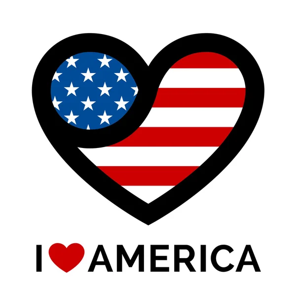 I love America icon — Stok Vektör