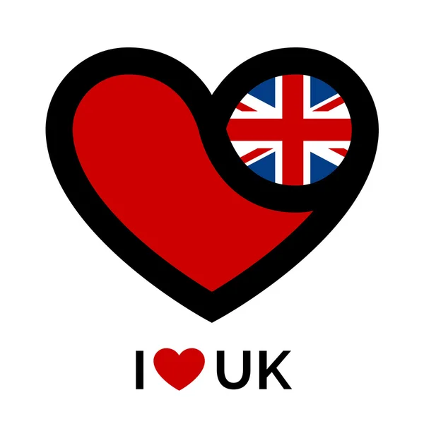 Heart United Kingdom icon — стоковий вектор
