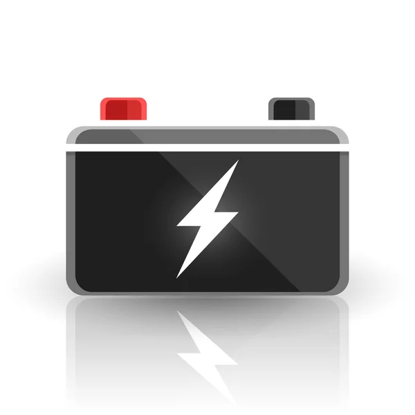 Conceito automotivo 12 volts carro bateria design — Vetor de Stock