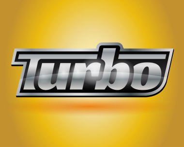 Metalik krom Gümüş araç turbo rozet amblemi