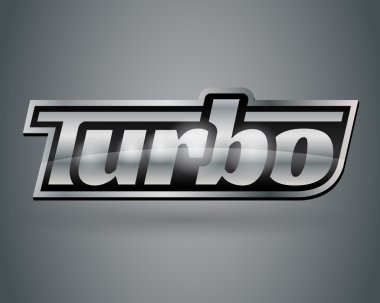 Metalik krom Gümüş araç turbo rozet amblemi