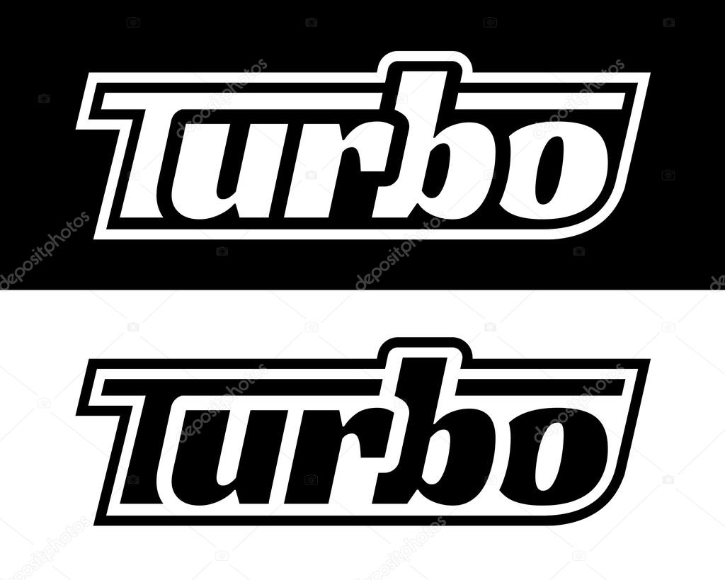 Performance vehicle turbo badge sticker