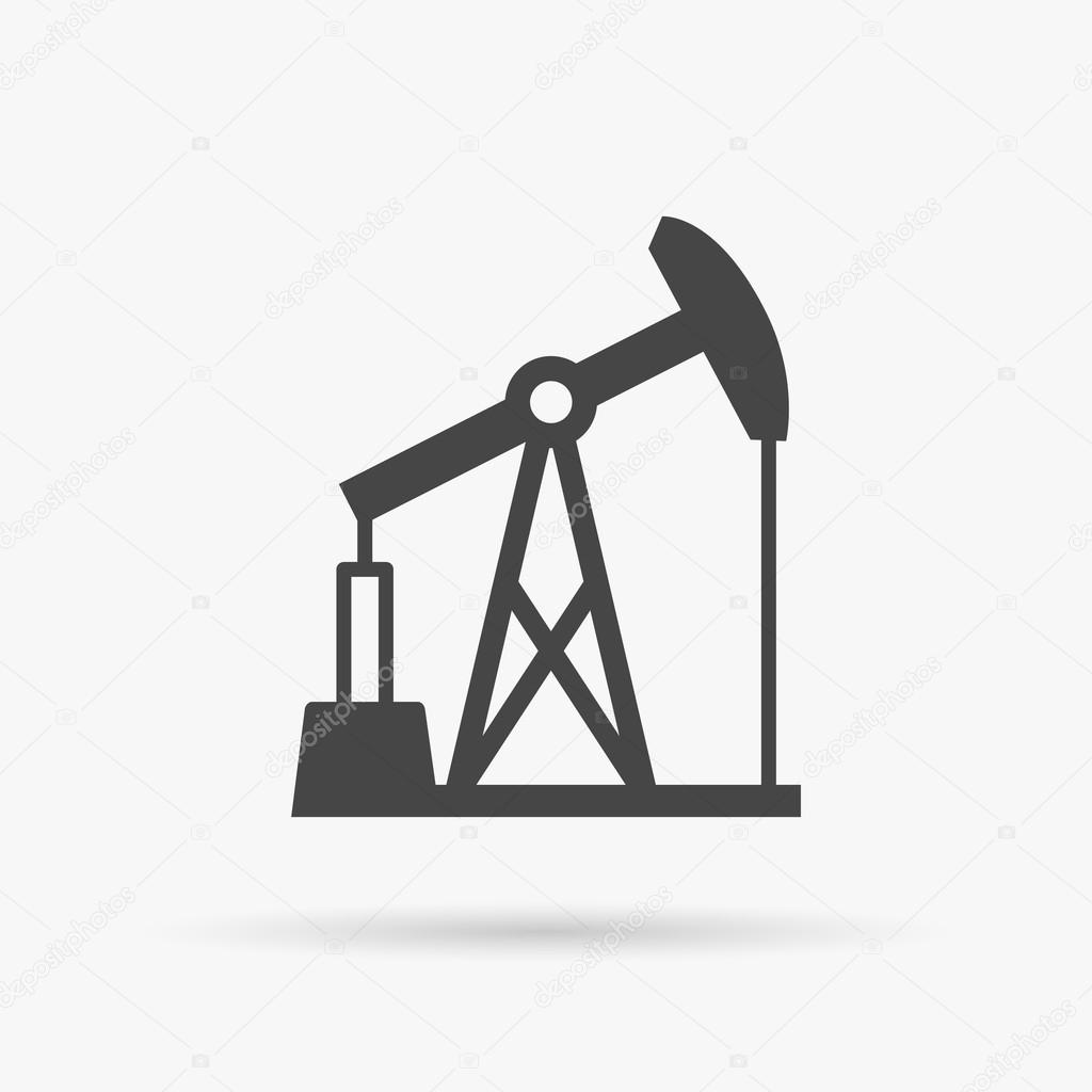 Oil pump icon. Oil pump symbol. Vector illustration.