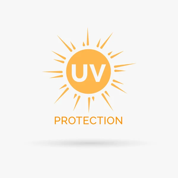 UV protección solar icono diseño vector símbolo — Archivo Imágenes Vectoriales