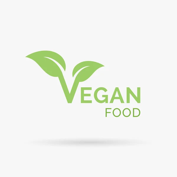 Diseño de icono de comida vegana. Ilustración vectorial . — Vector de stock