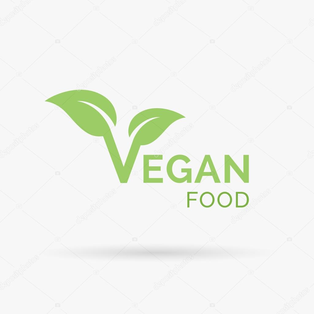 Vegan food icon design. Vector illustration.