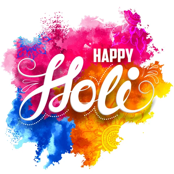 Happy Holi background — Stock Vector