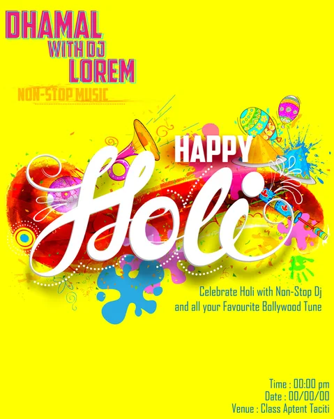 Happy holi pozadí — Stockový vektor