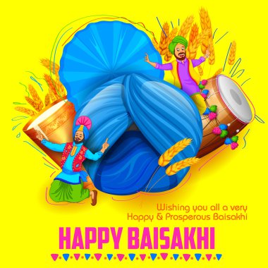 Mutlu Baisakhi arka plan
