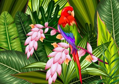 Exotic Tropical Background clipart