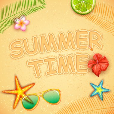 Yaz saati poster tasarımı