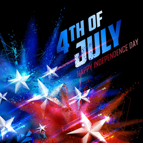 Il 4 luglio sfondo per Happy Independence Day America — Vettoriale Stock