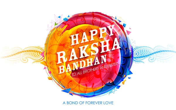 Rakhi decorativo para Raksha Bandhan fondo — Archivo Imágenes Vectoriales