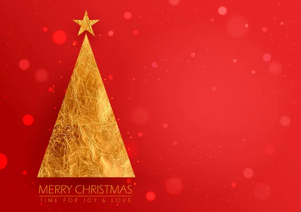 Seasonal greeting and holiday background for Merry Christmas and Happy New Year — Stok Vektör