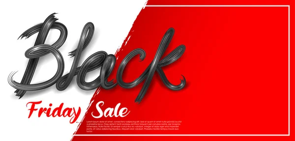 Black Friday Sale shopping Offer and Promotion Background on eve of Merry Christmas — Stock Vector