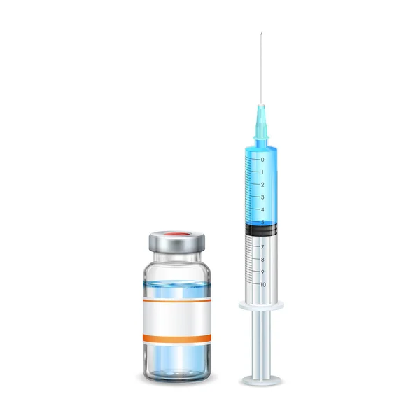 Ilustrace Covid Láhev Vakcíny Aby Zabránilo Smrtící Epidemii Koronaviru Lékařském — Stockový vektor