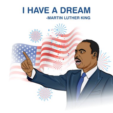 Martin Luther King 'in doğum gününü kutlayan Amerika Birleşik Devletleri' nin resmi