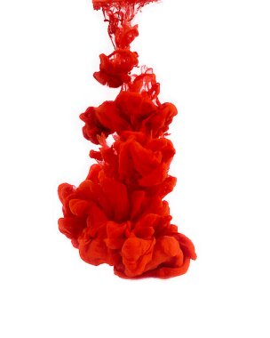 Soyut renkli Mutlu Holi arka planının çizimi. Renkli Hindistan festivali için suya renkli mürekkep bulutu.