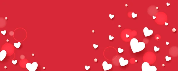 Ilustración Del Amor Romance Fondo Del Corazón Para Feliz Día — Vector de stock