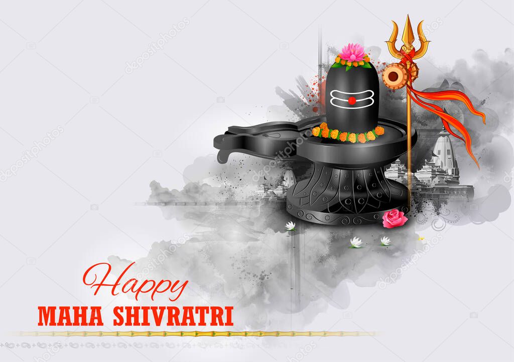 Lord Shiva, Indian God of Hindu for Maha Shivratri festival of India