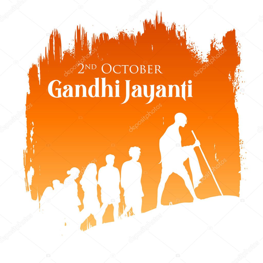 Nation Hero and Freedom Fighter Mahatma Gandhi popularly known as Bapu for 2nd October Gandhi Jayanti
