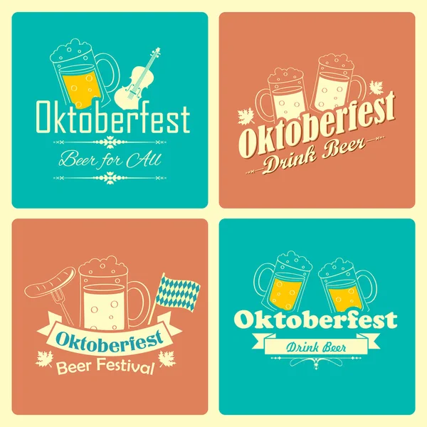 Oktoberfest celebração fundo —  Vetores de Stock