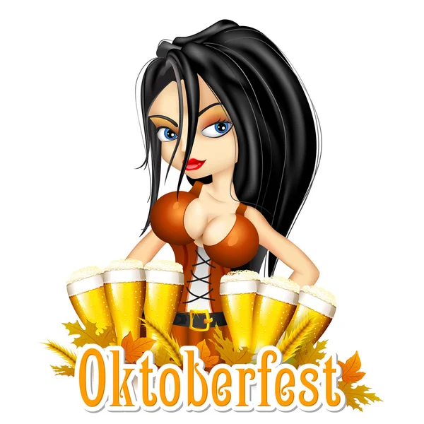 Oktoberfest celebrazione sfondo — Vettoriale Stock