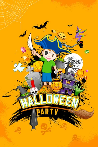 Halloween Party — Stock Vector