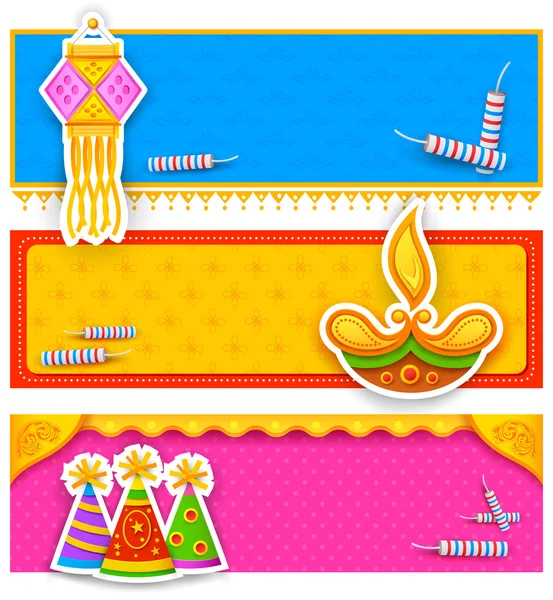 Bandiera del Diwali — Vettoriale Stock