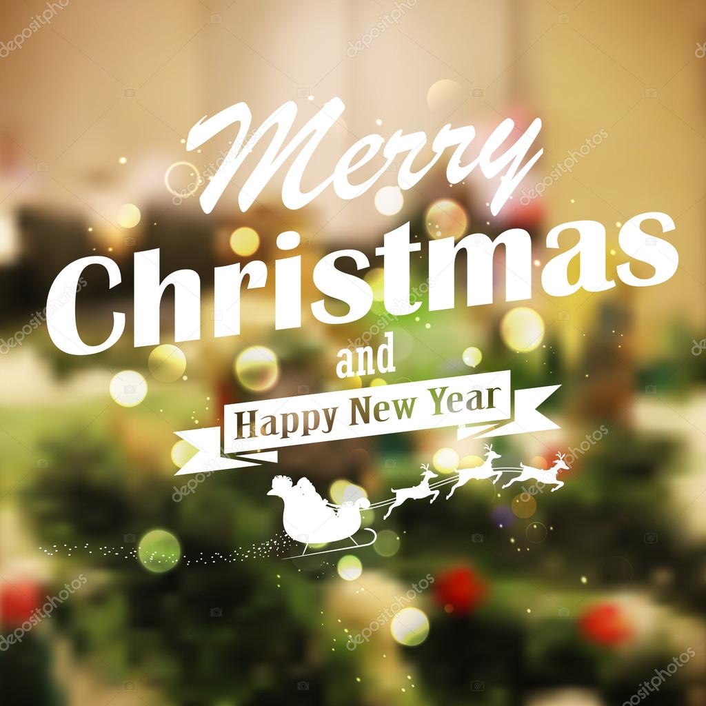 Merry Christmas and Happy New Year Background