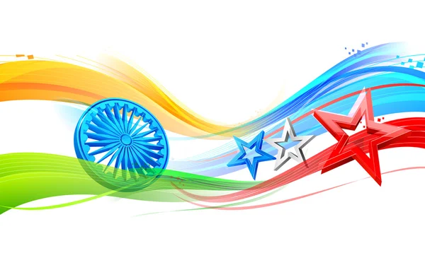 Indie-Amerika vztah — Stockový vektor