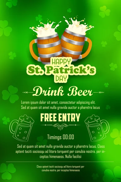 Saint patricks day bakgrund — Stock vektor