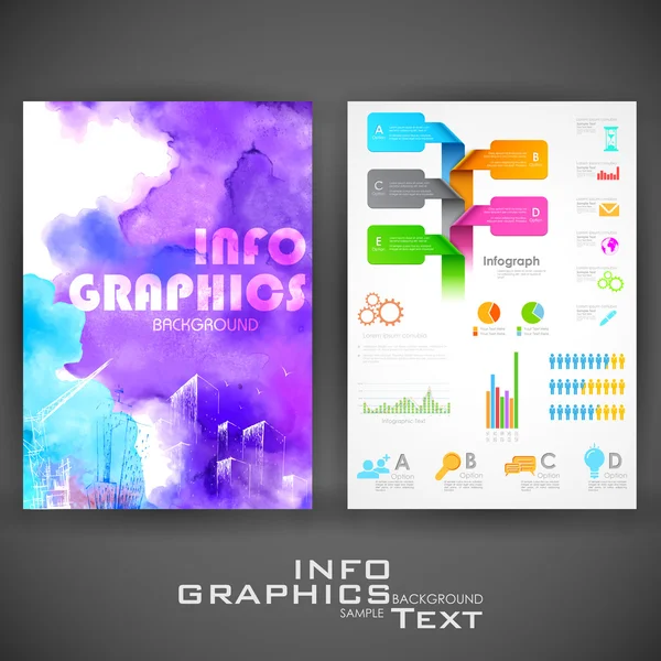 Infografías de negocios — Vector de stock