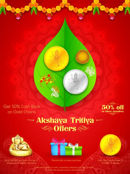 Akshay tritiya celebração — Vetor de Stock