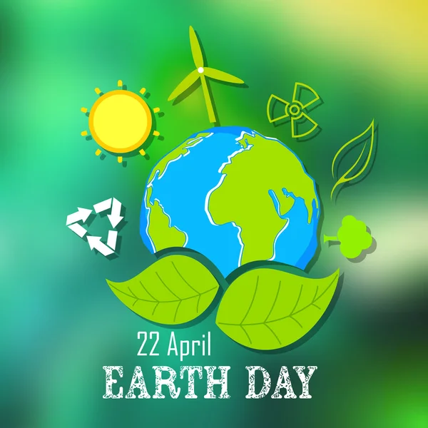 Earth Day concept — Stock Vector