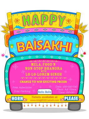 Mutlu Baisakhi arka plan