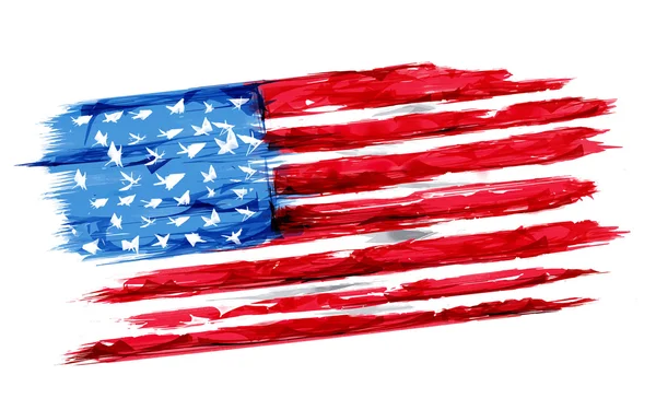 Czwarty lipca szczęśliwy dzień niepodległości Ameryki — Wektor stockowy