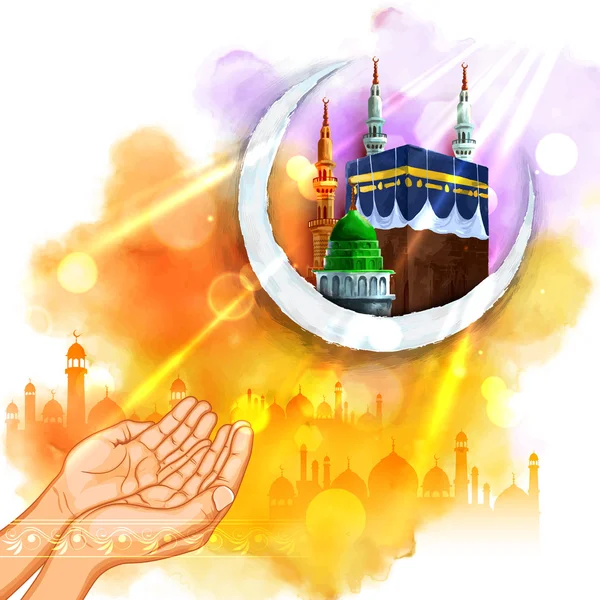 Eid mubarak achtergrond — Stockvector