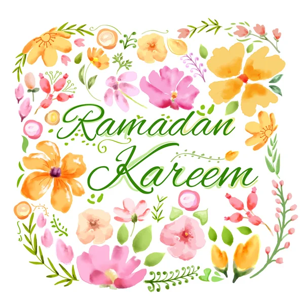 Ramazan Kareem selamı — Stok Vektör